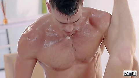 Sexy brunette take waste and anal fuck